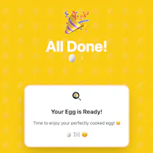 Yellow egg timer gallery image