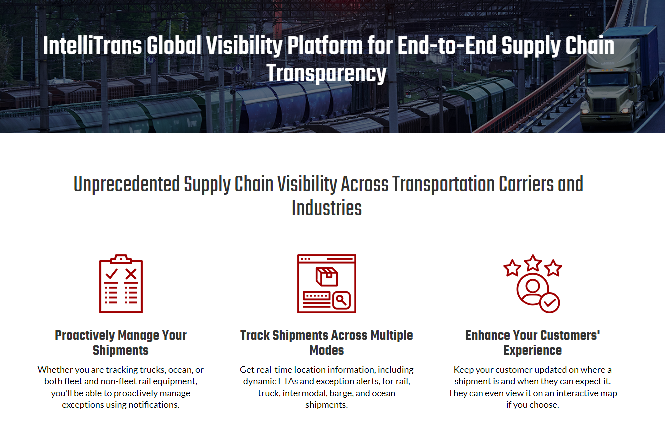 IntelliTrans Global Visibility Platform gallery image