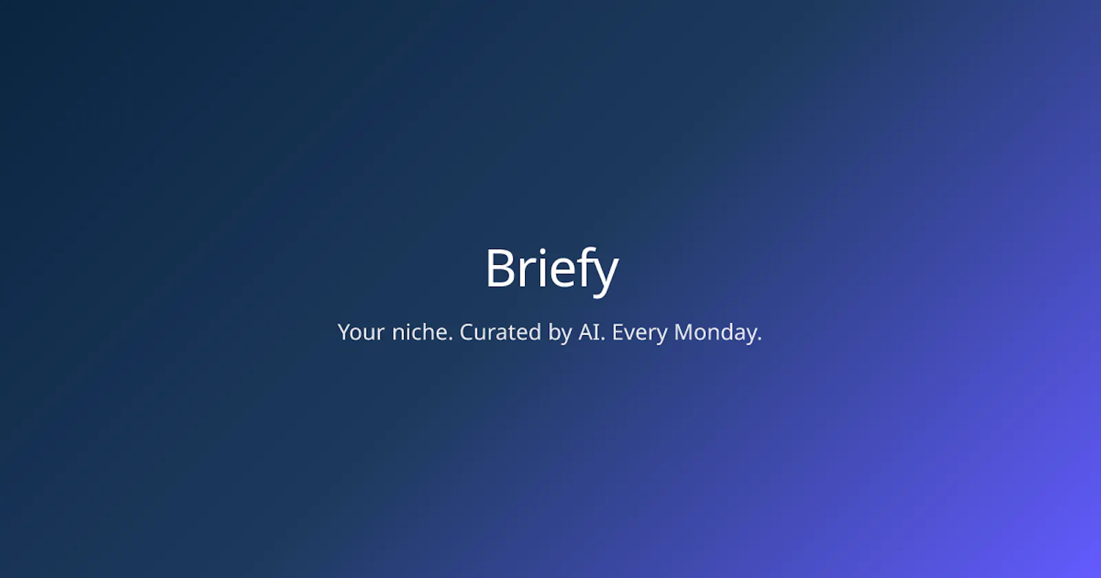 Briefy screenshot 1