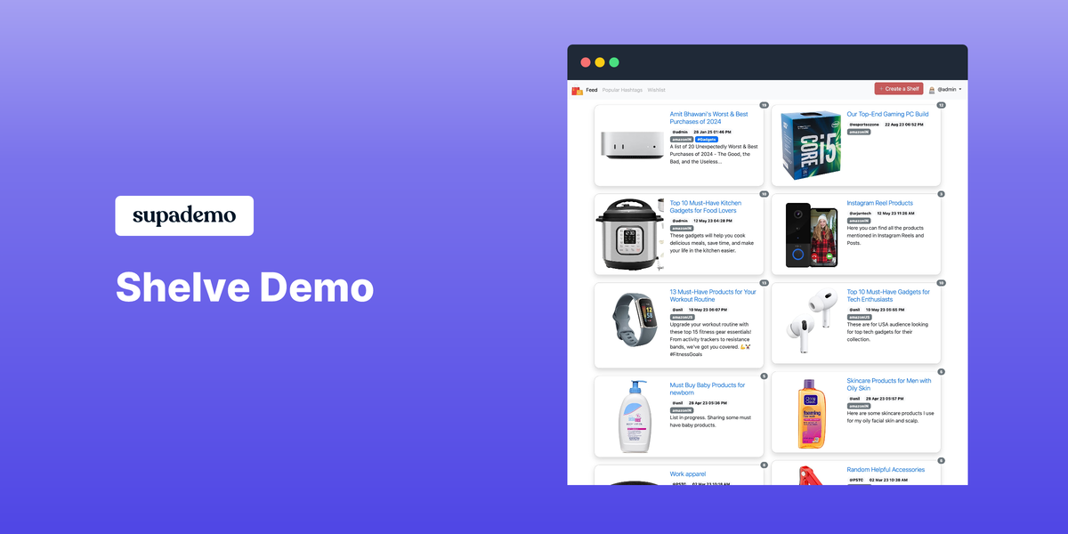 Shelve gallery image