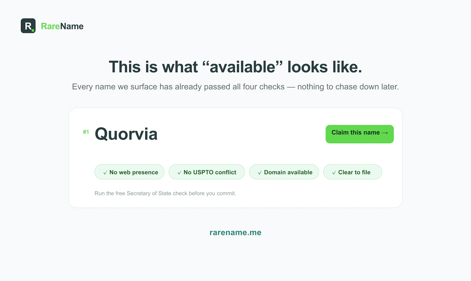 RareName screenshot 4