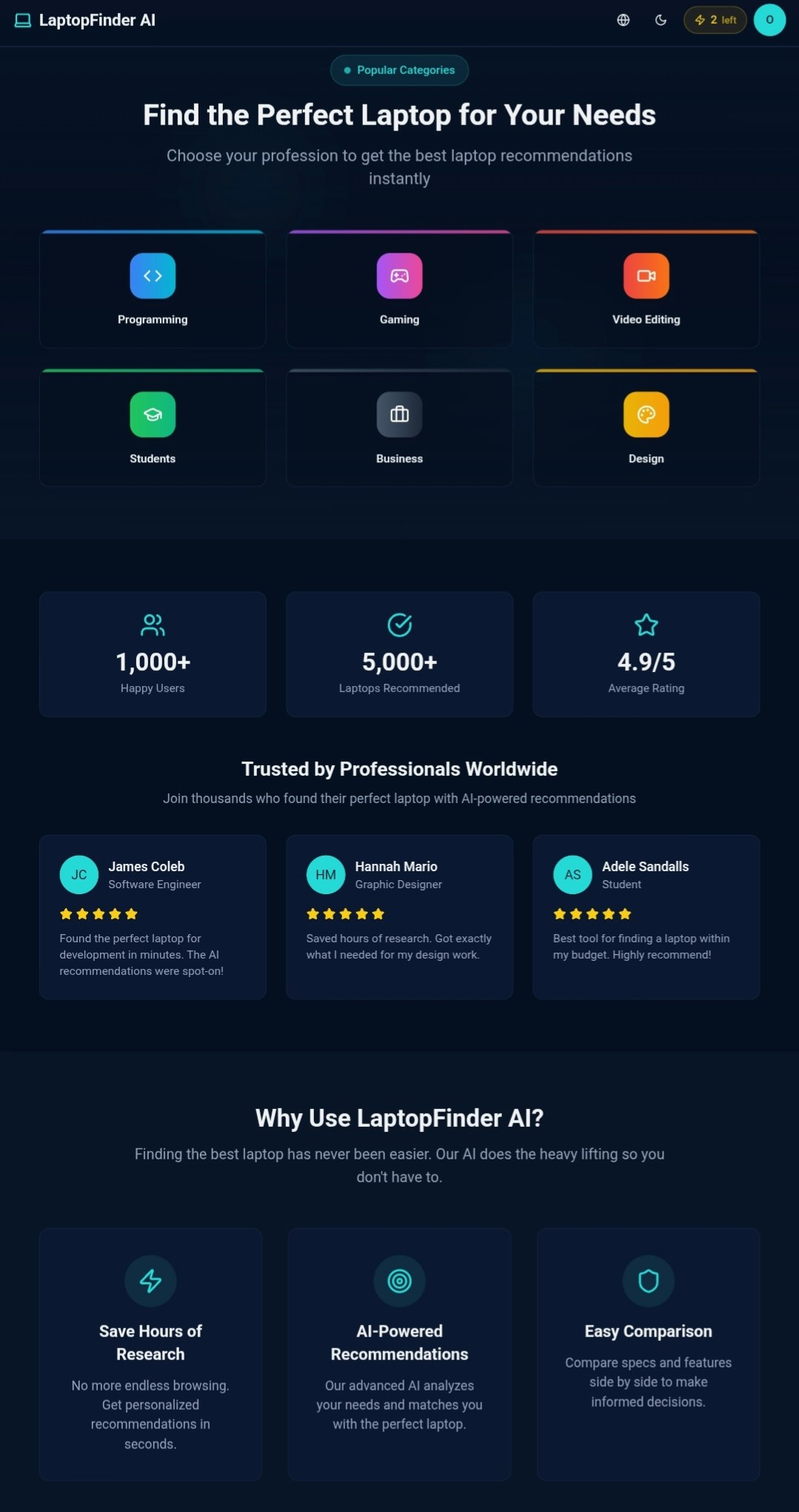 LaptopFinderAI gallery image