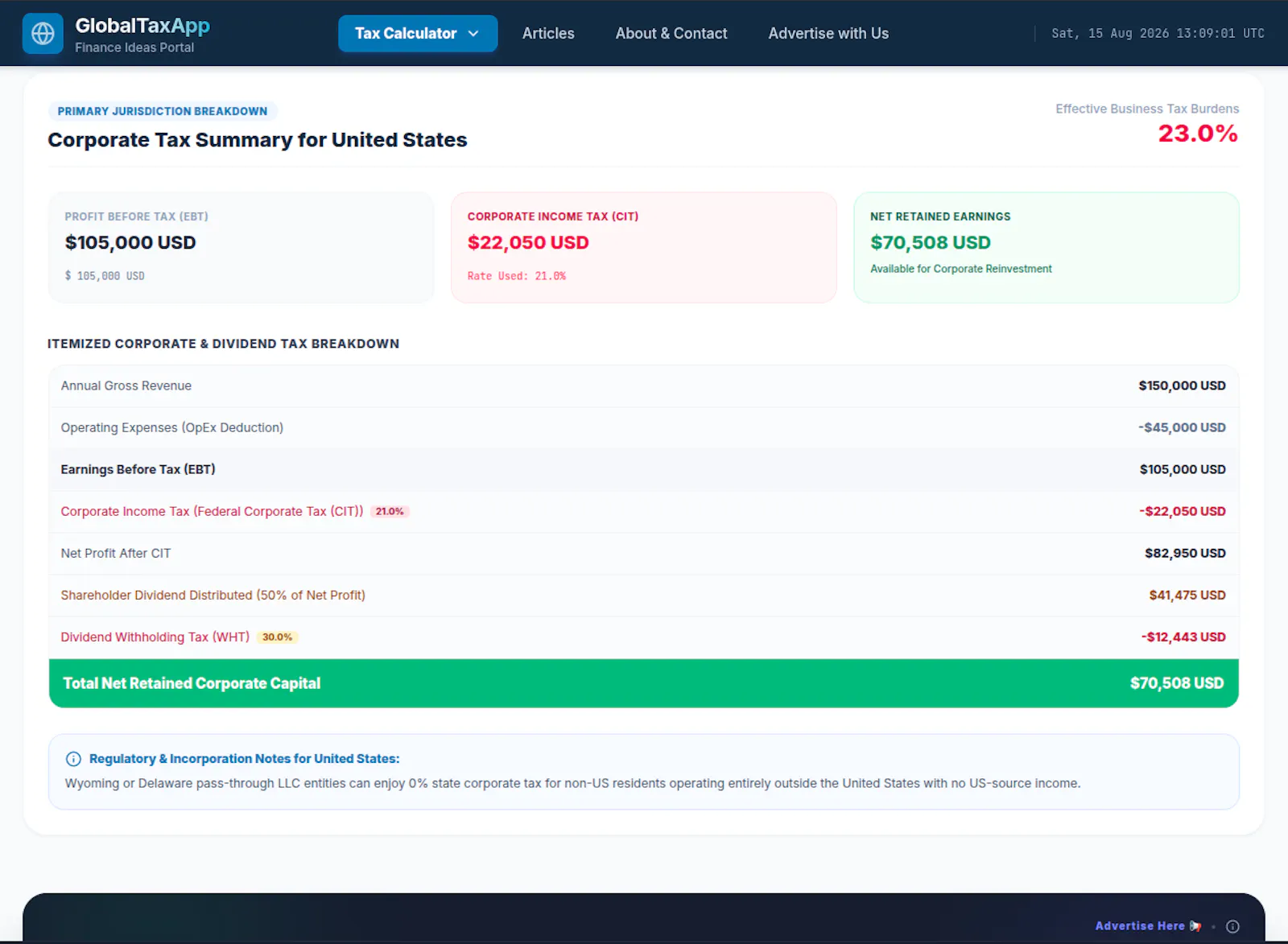 Global Tax App screenshot 3