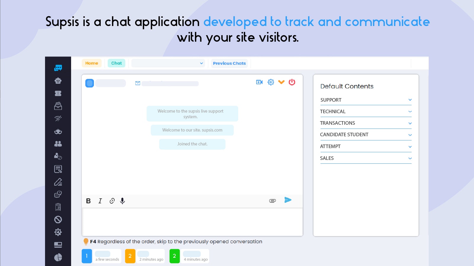 Supsis Live support system and Chatbot gallery image