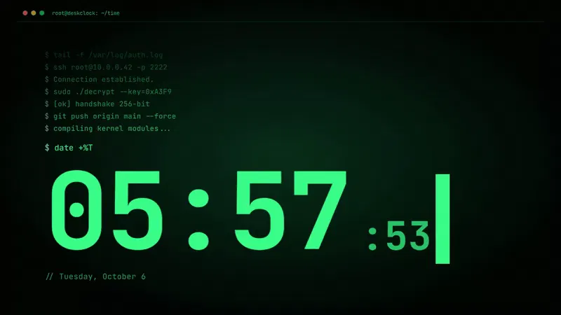 VibeClock Minimalist Flip Clock screenshot 2