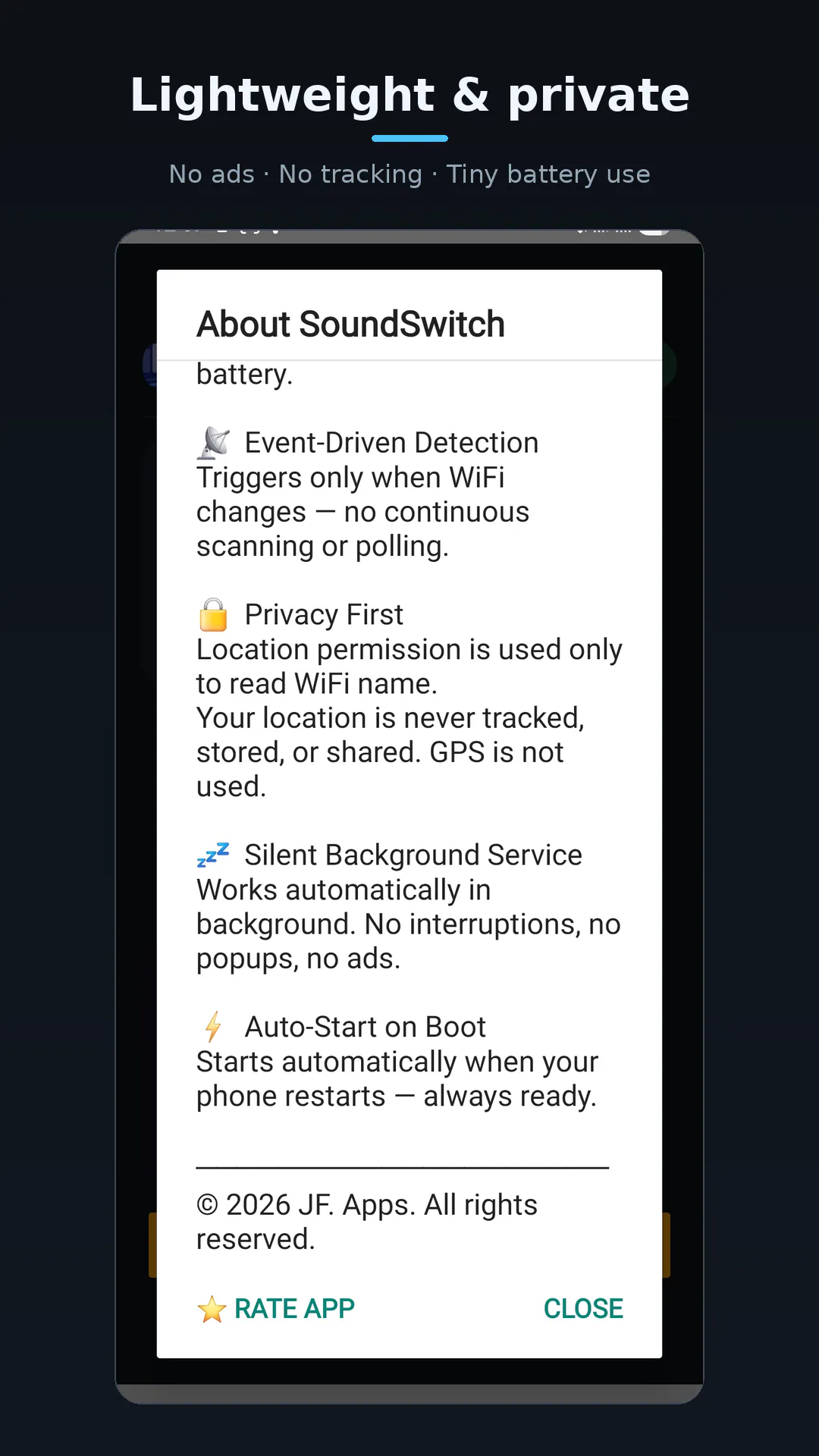 SoundSwitch: WiFi Auto Volume gallery image