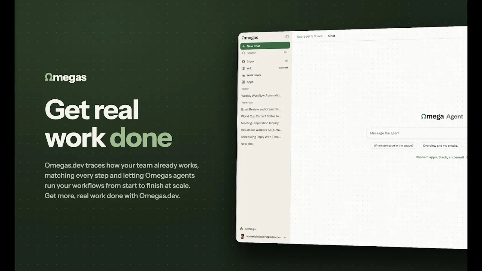 Ωmegas.dev screenshot 1 (video preview)