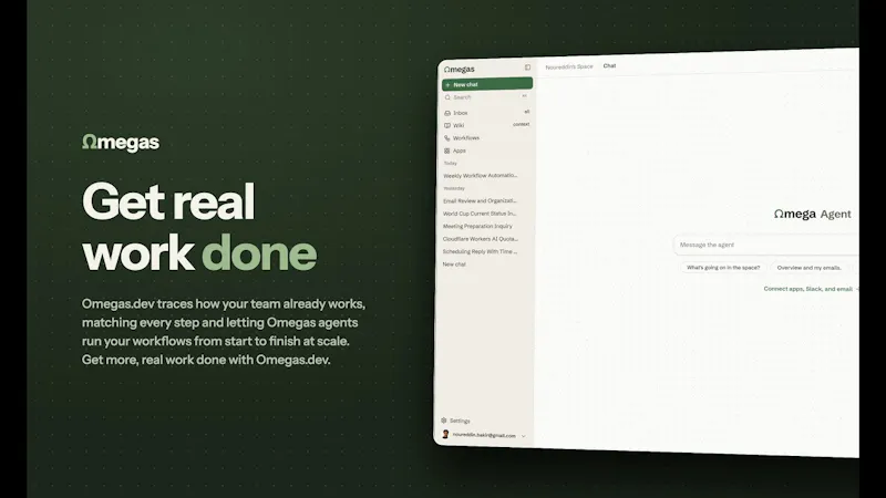 Ωmegas.dev screenshot 1 (video preview)