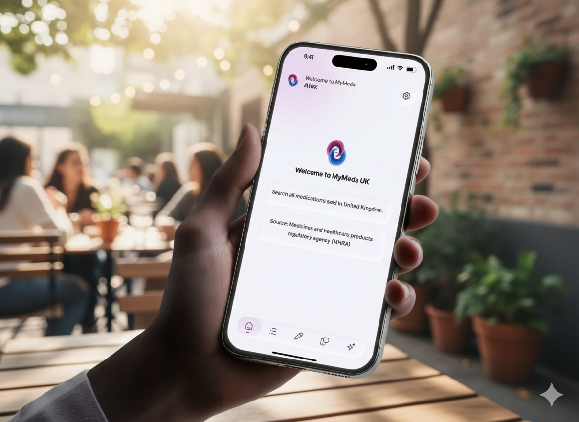 My Meds UK - Product Hunt launch logo and brand identity