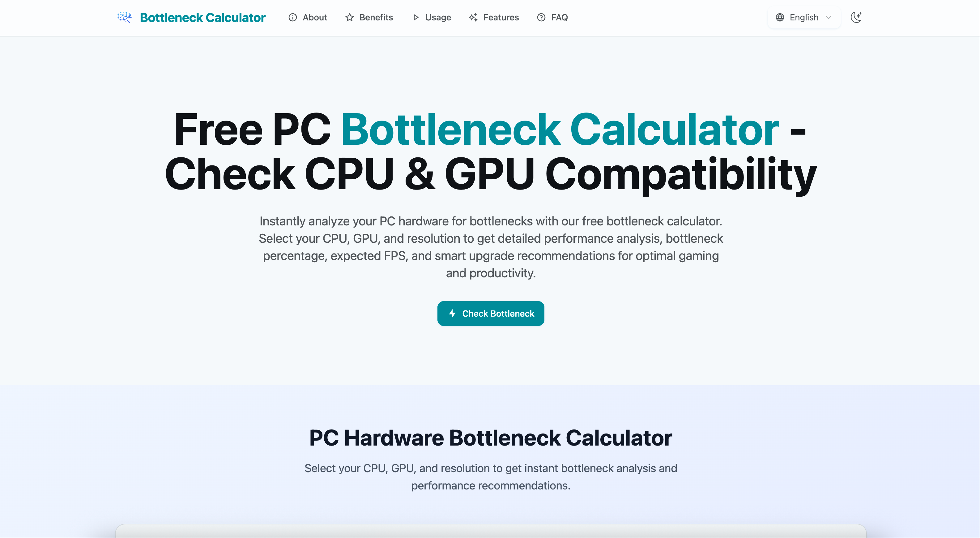 Bottleneck Calculator gallery image