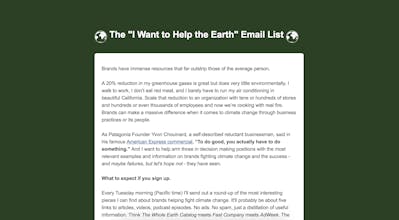 I Want to Help the Earth gallery image