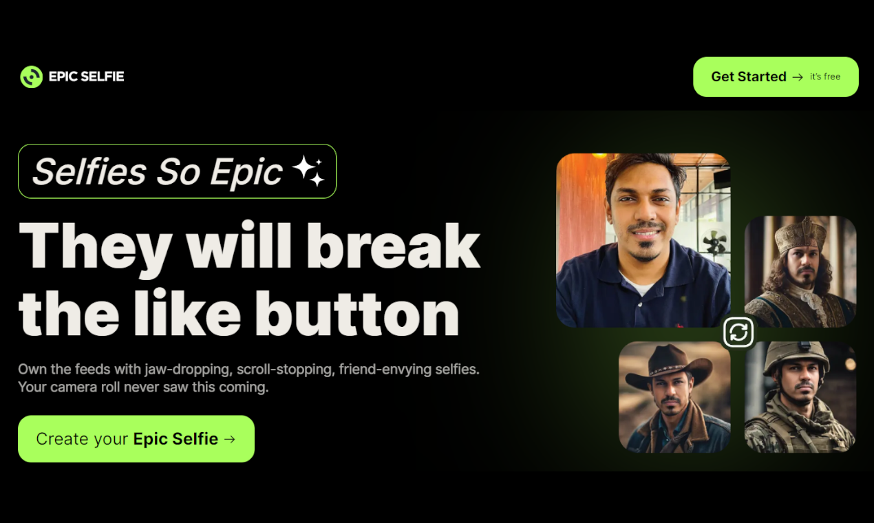 startuptile Epic Selfie-Selfies so Epic they will break the like button