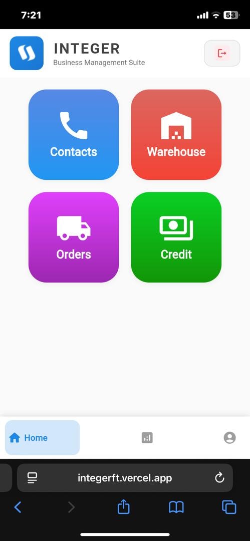 Integer - Main product screenshot demonstrating key features and user interface