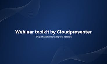Webinar Toolkit by Cloudpresenter gallery image