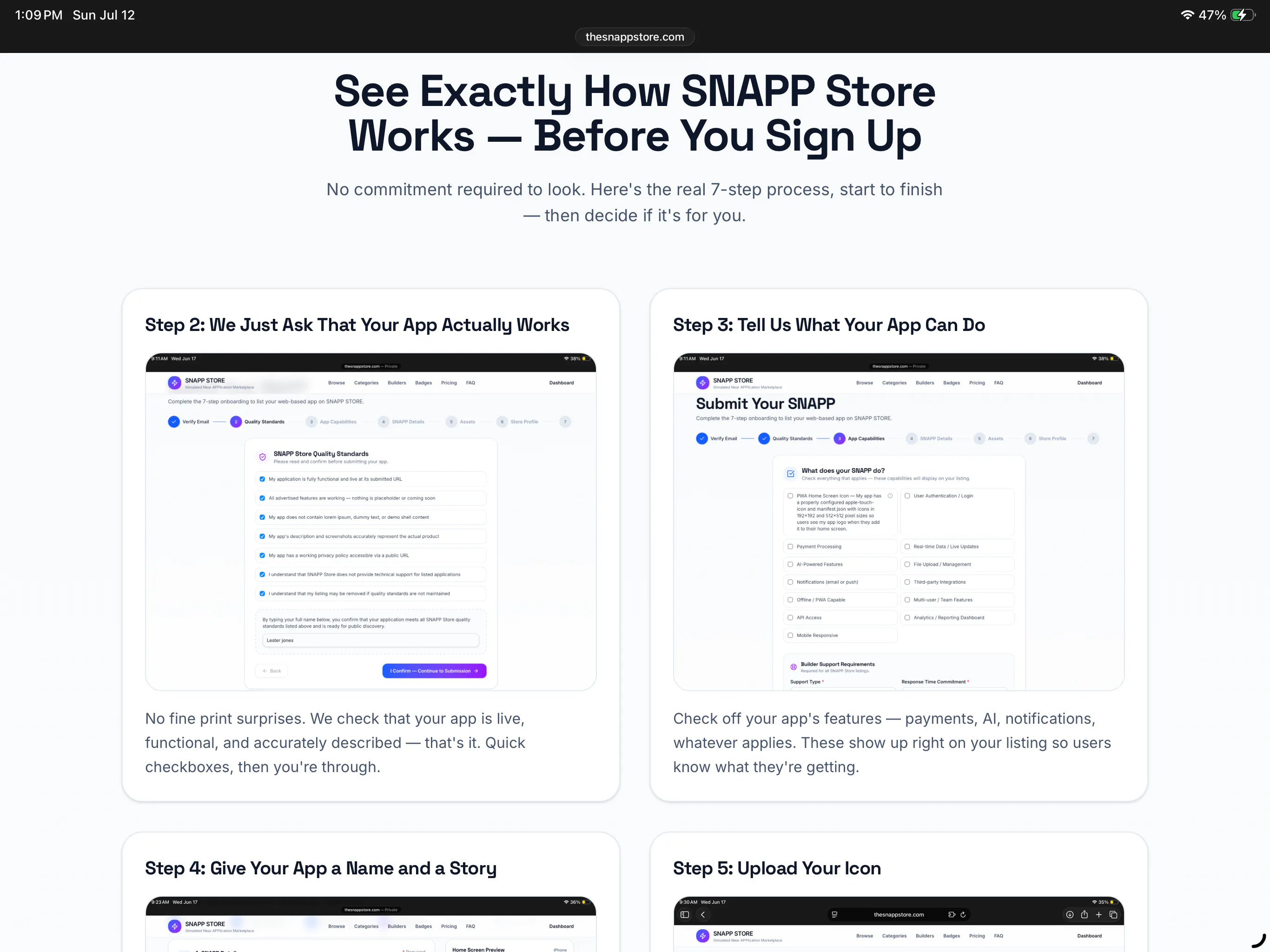 SNAPP Store — Web App Marketplace gallery image