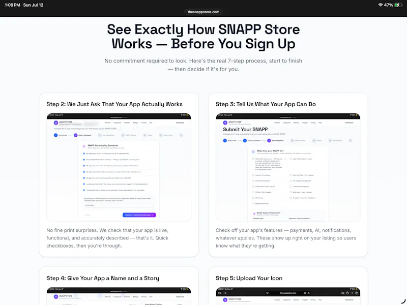 SNAPP Store — Web App Marketplace screenshot 4