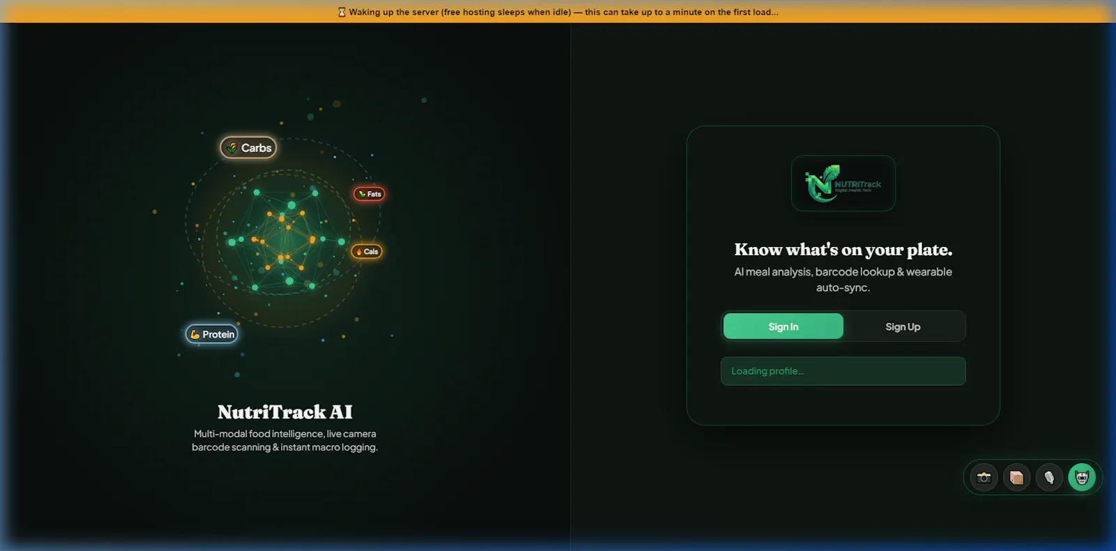 NutriTrack screenshot 2