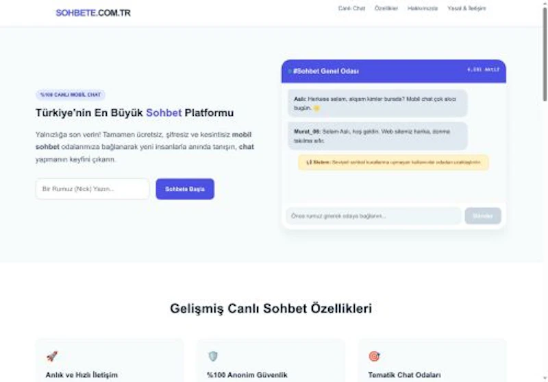 Web Sohbet screenshot 2