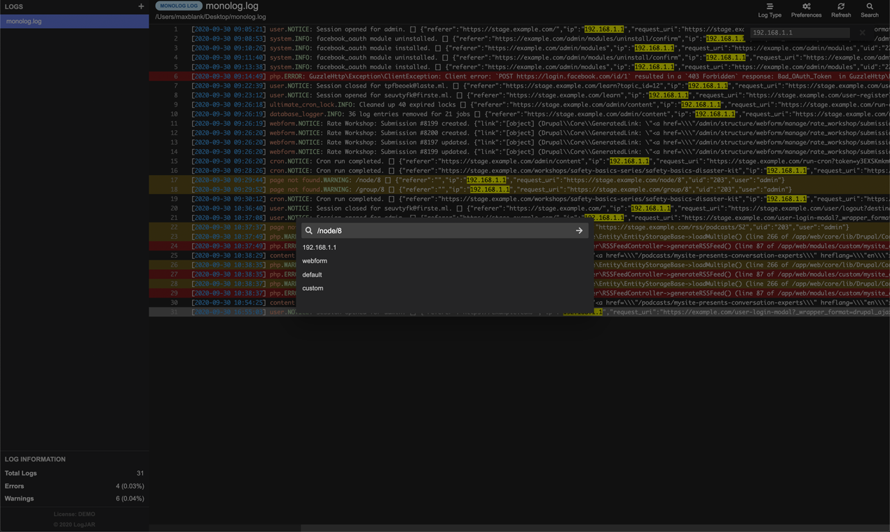 LogJAR gallery image