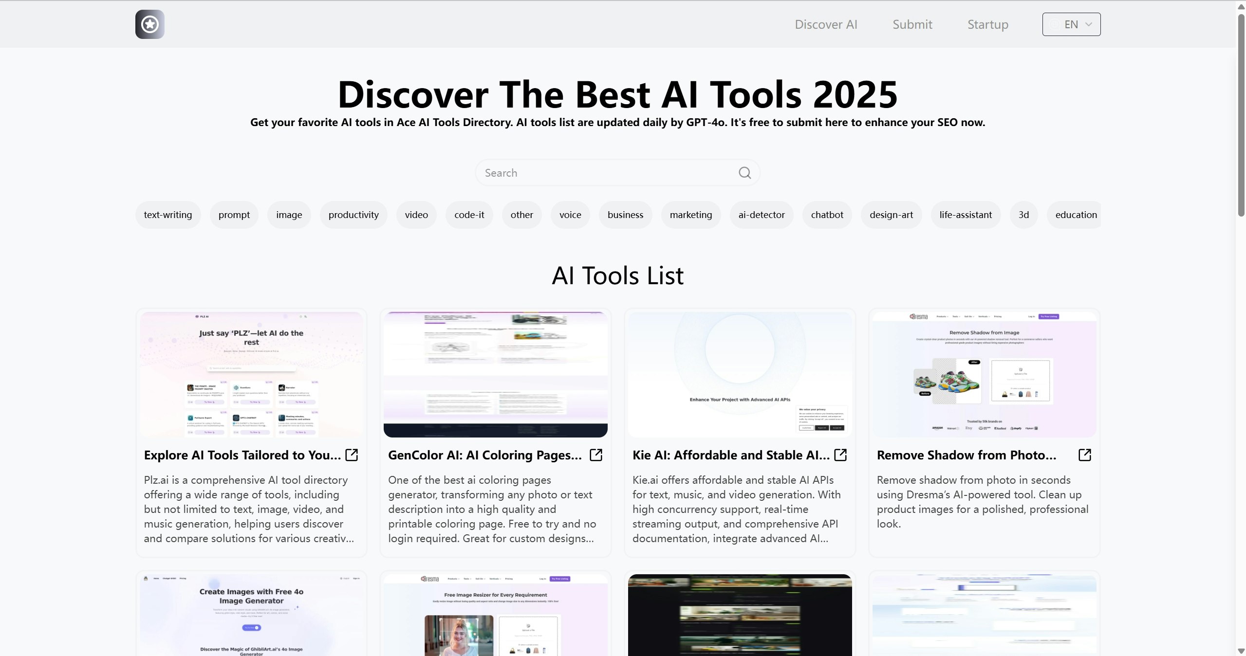 ACE AI Tools Dizini - ACE AI diziniyle en sevdiğiniz AI araçlarını alın. medya 1