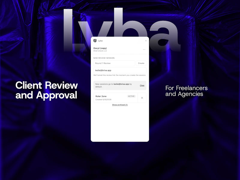 Lyba: The client review layer for Framer screenshot 2