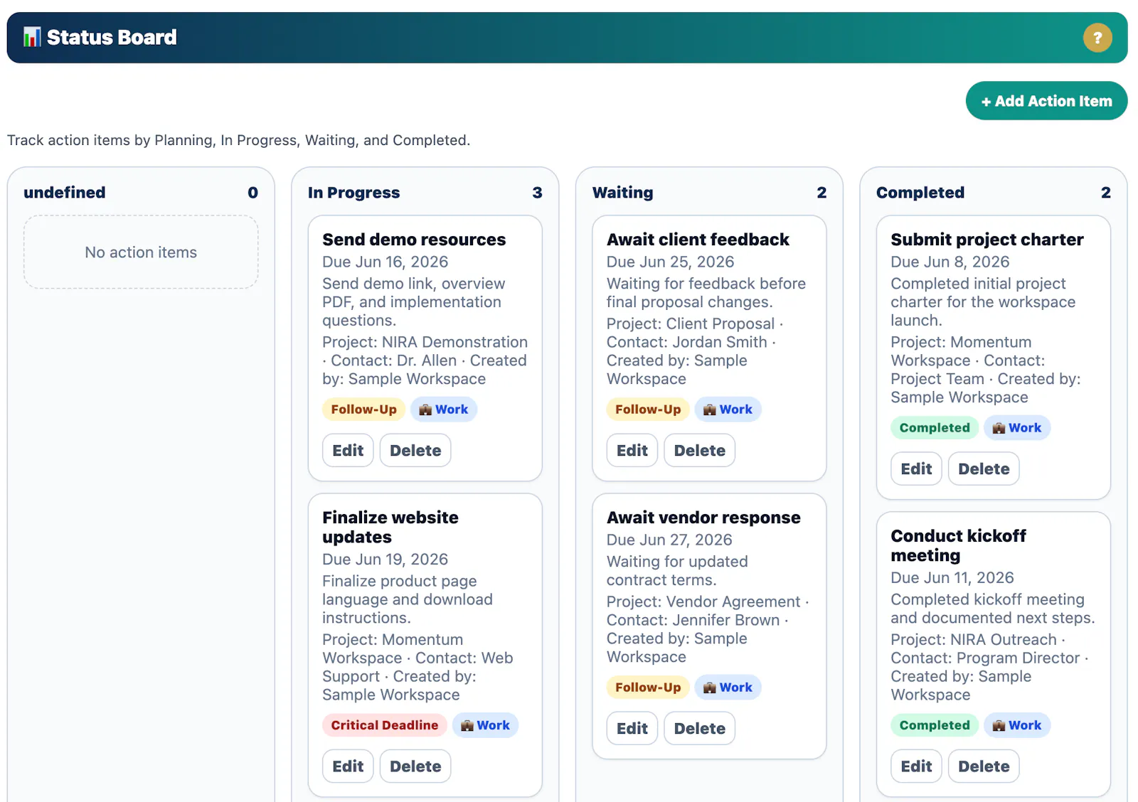 Momentum Workspace Demo screenshot 5