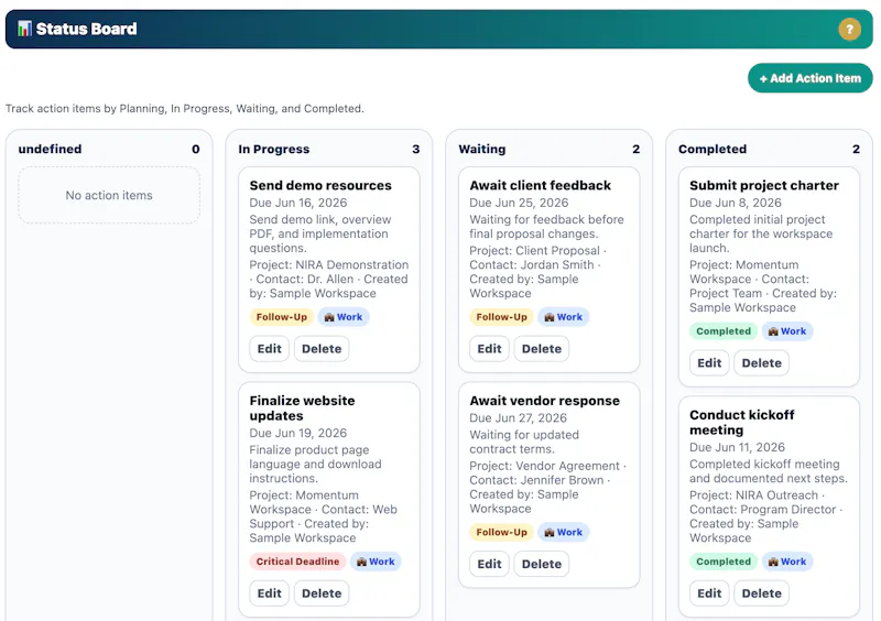 Momentum Workspace Demo screenshot 5