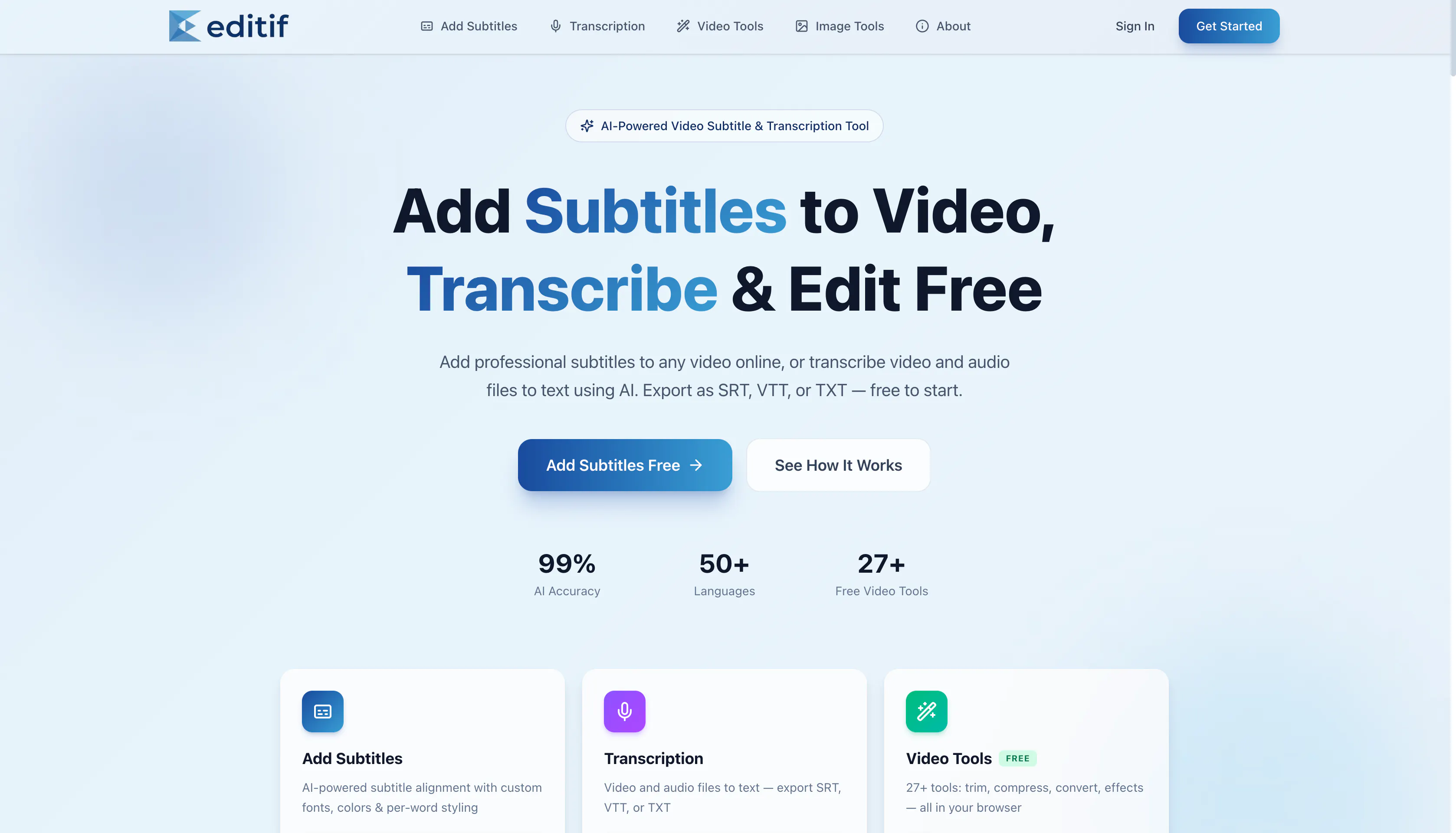 Editif product banner