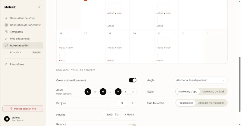 stoleez: AI stories and tiktok slideshow screenshot 2
