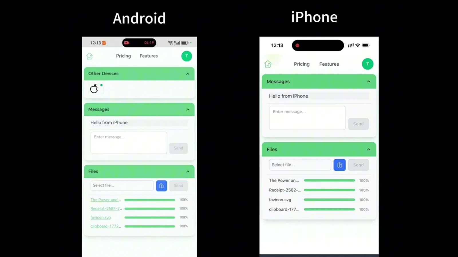 LocalDrop screenshot 1 (video preview)