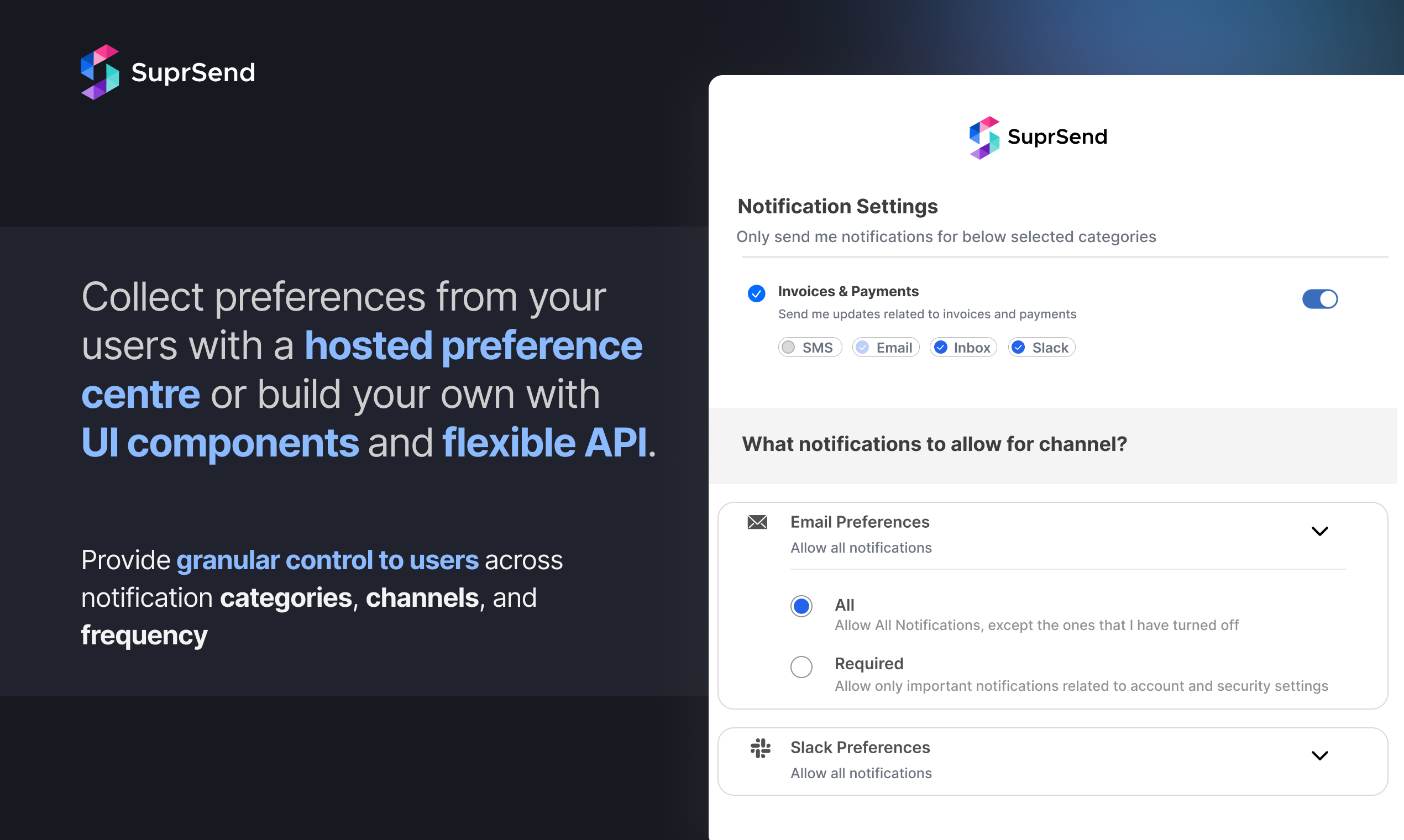 Notification Preferences by SuprSend media 4