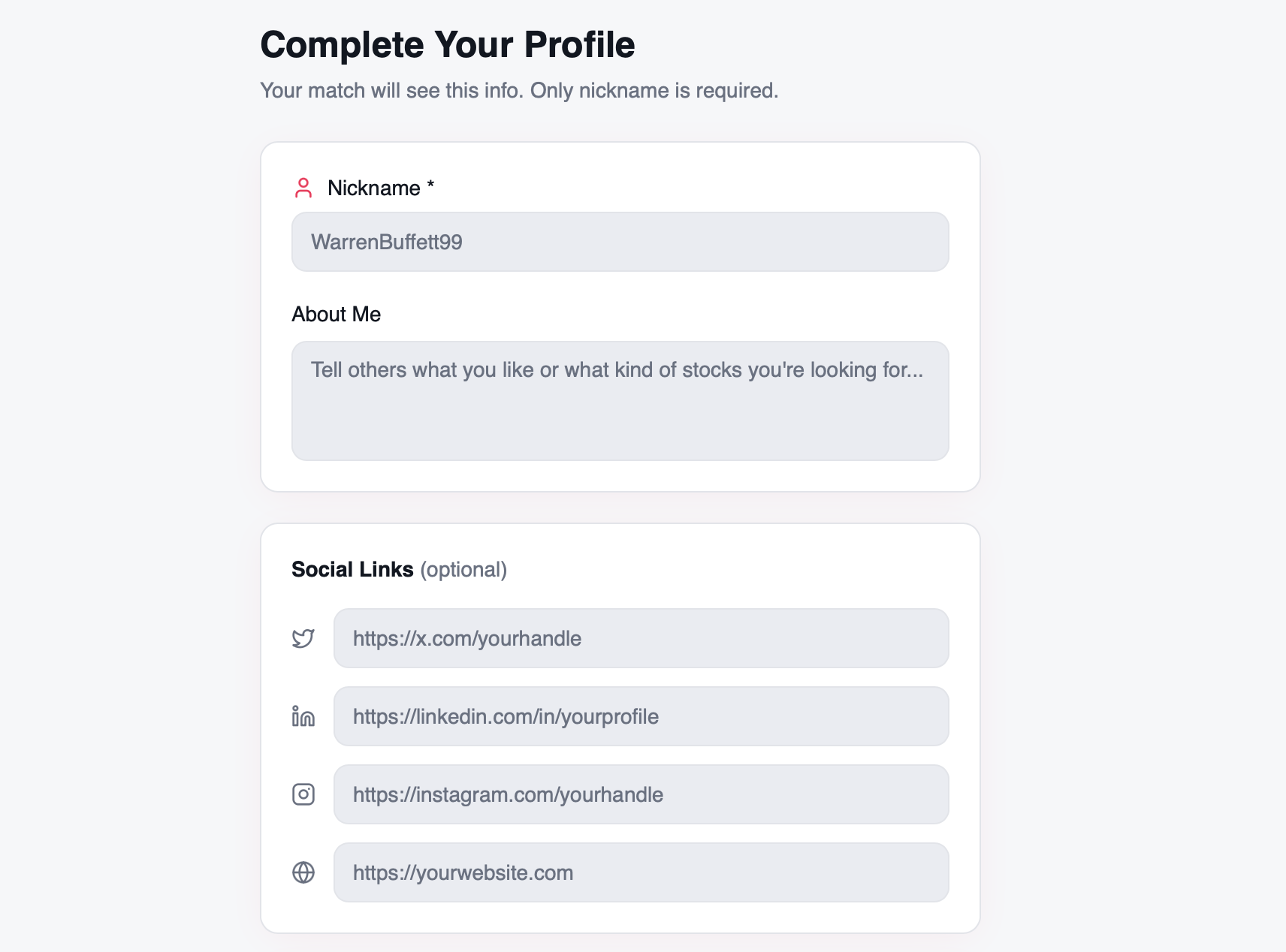 StockMates - Find portfolio soulmate media 3