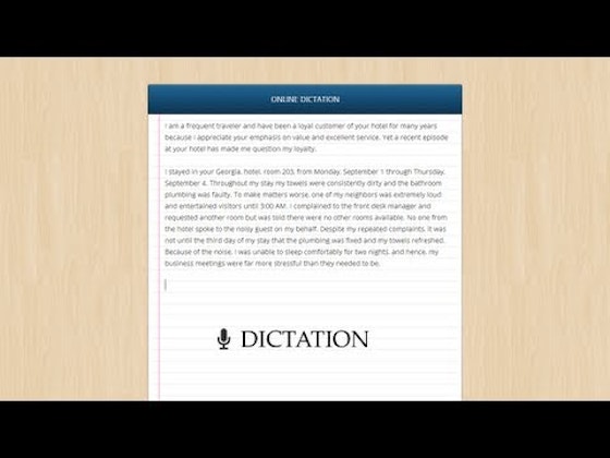 speech to text dictation online
