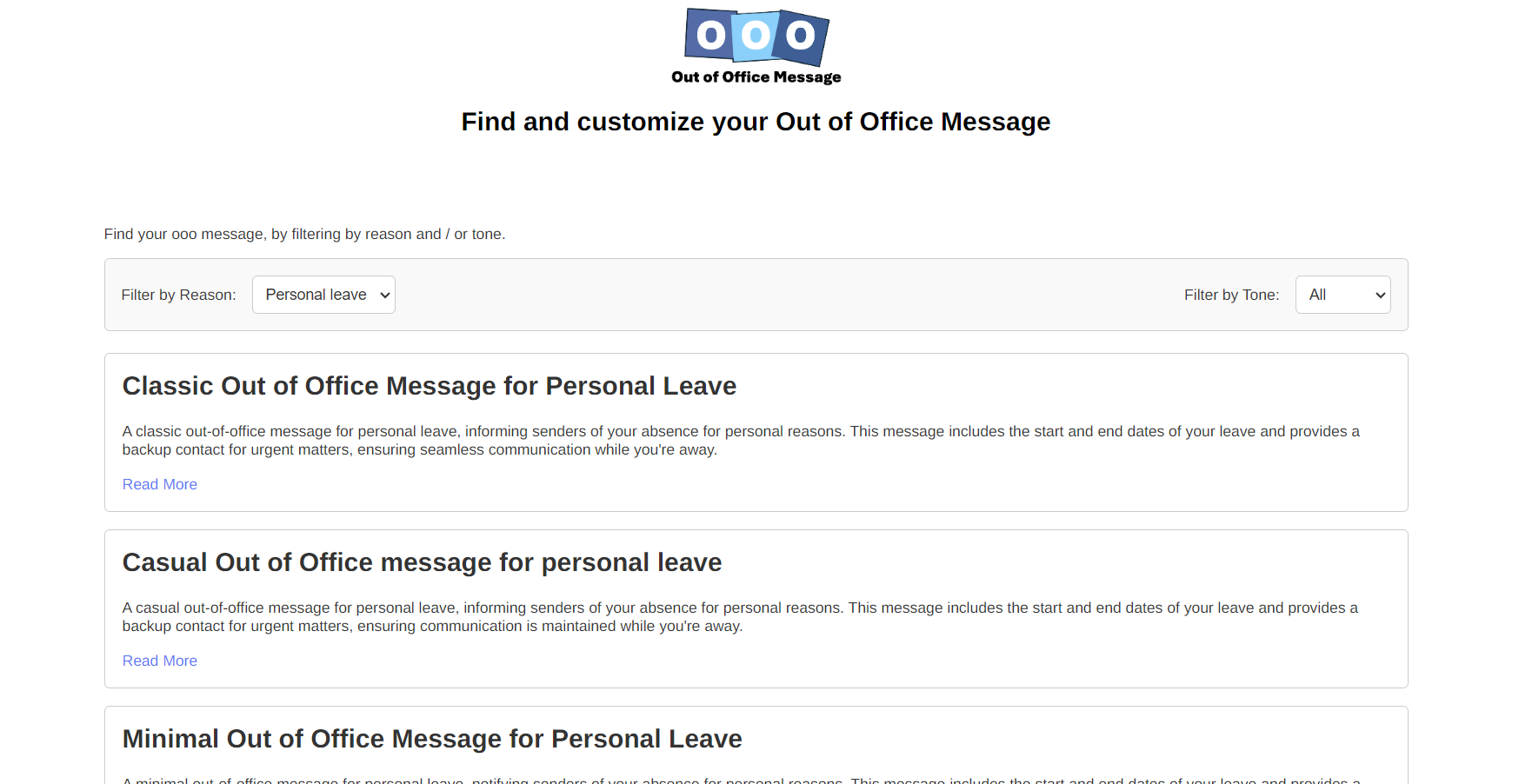 Mensaje de OutofOffice media 2