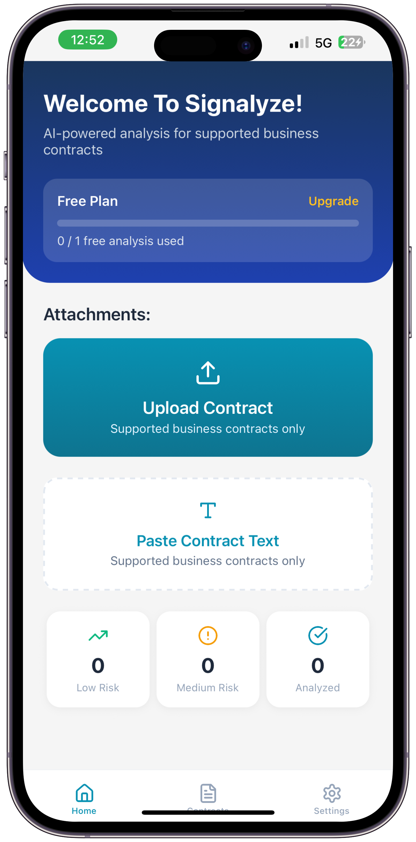 Signalyze - Main screenshot showing features and interface