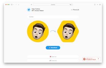 Fake Twitter NFT Avatar Maker gallery image