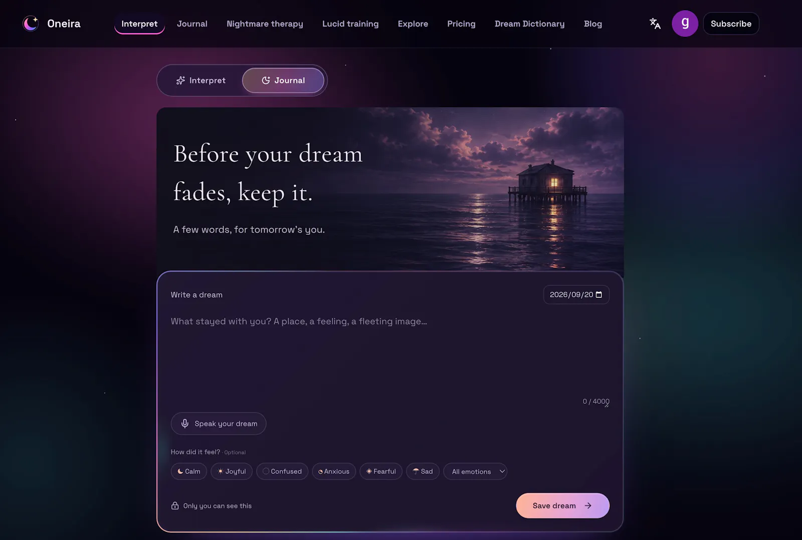 oneira screenshot 3