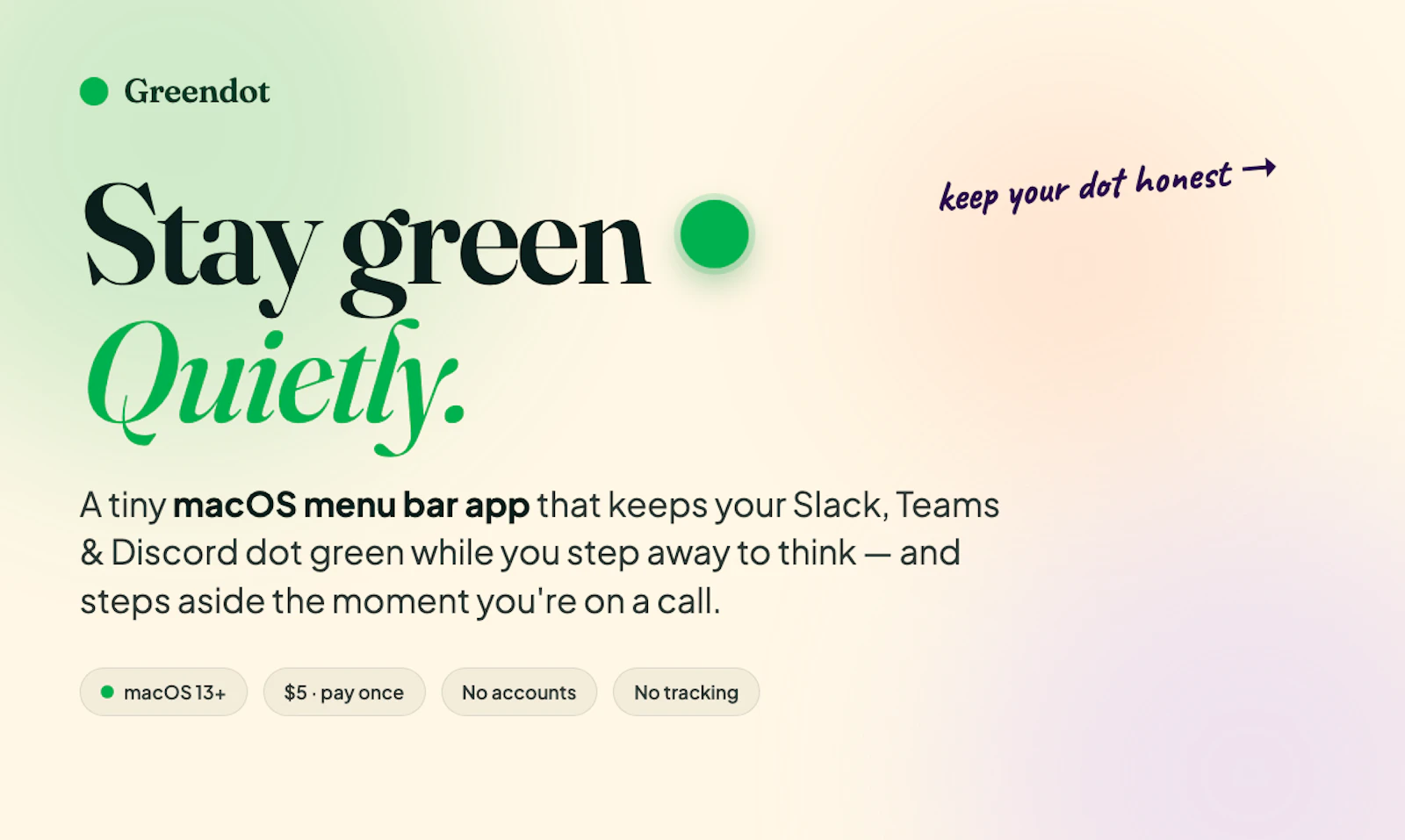 Greendot screenshot 1