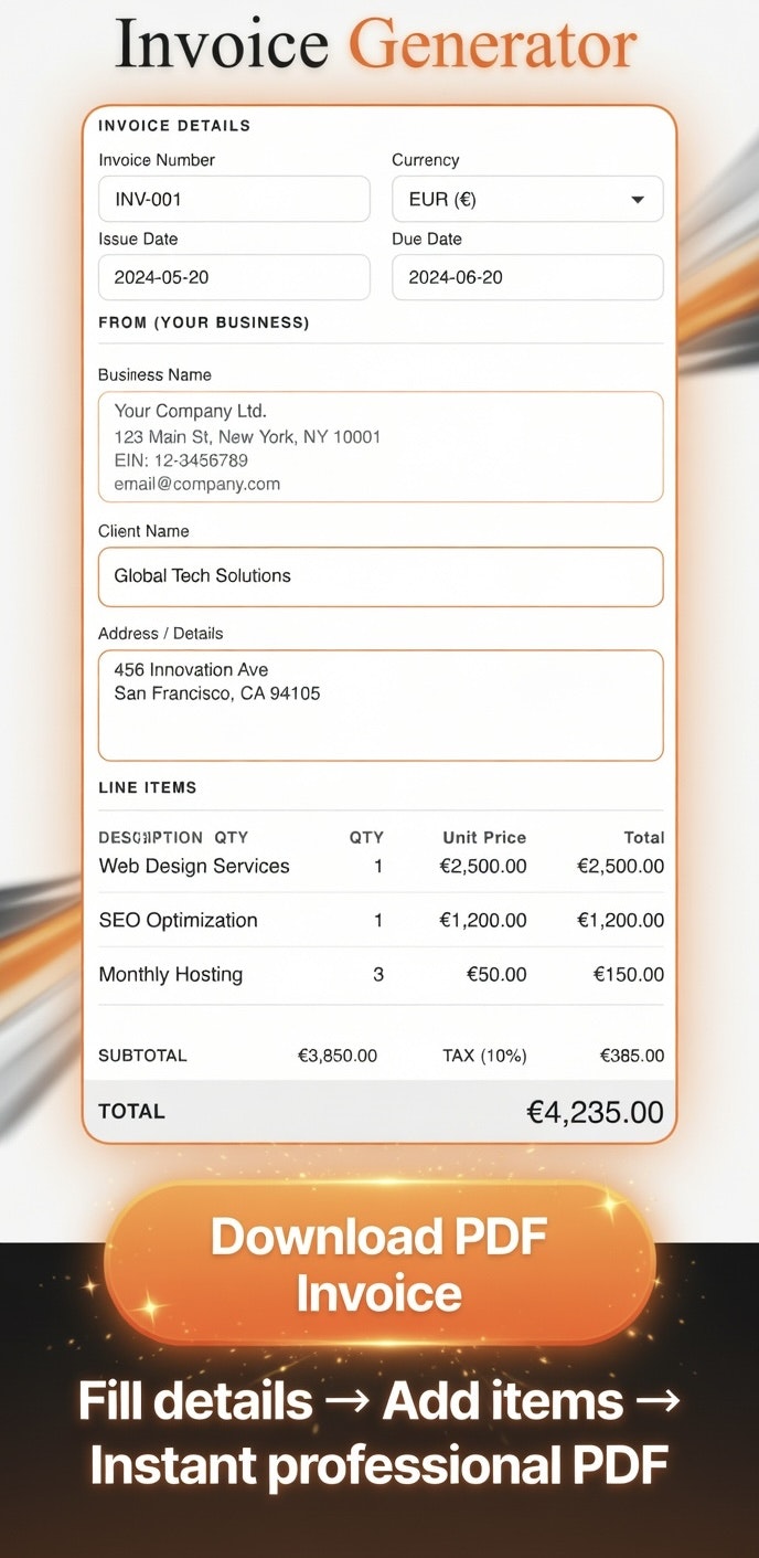 Invoice Generator — Instant PDF Invoices gallery image