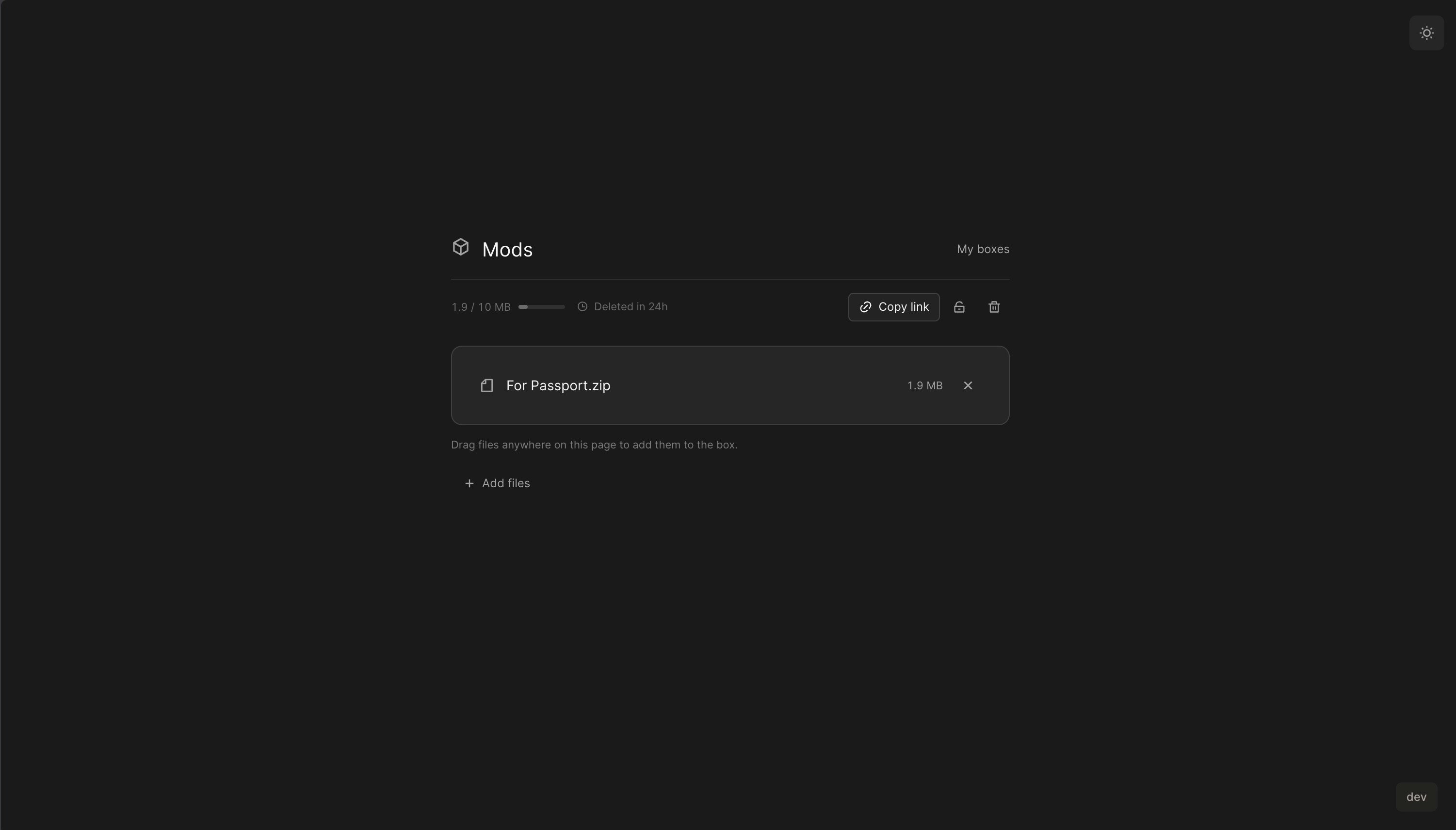Boxio - Screenshot 2 showing product features and functionality