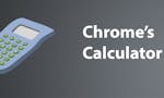 Calculator inside Chrome Browser image