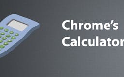 Calculator inside Chrome Browser media 1