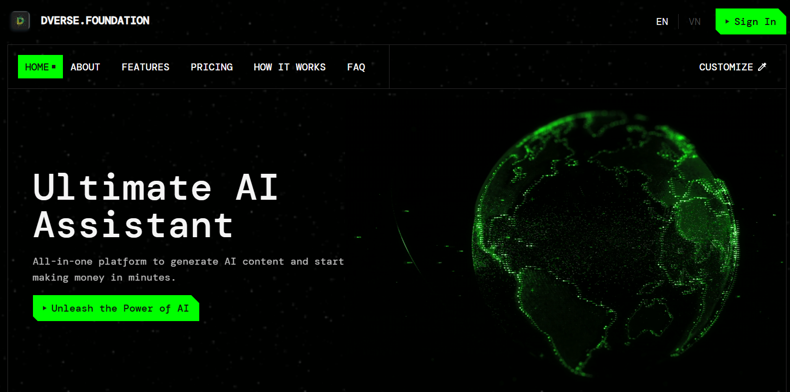 dverse.foundation - Screenshot 4 showing product features and functionality