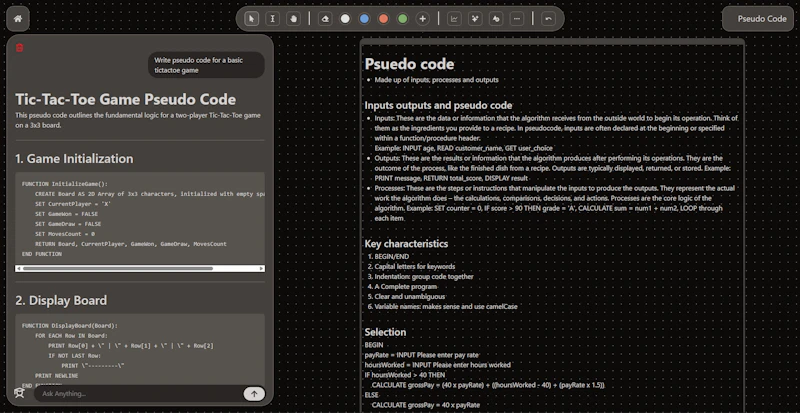 Blackboard screenshot 1