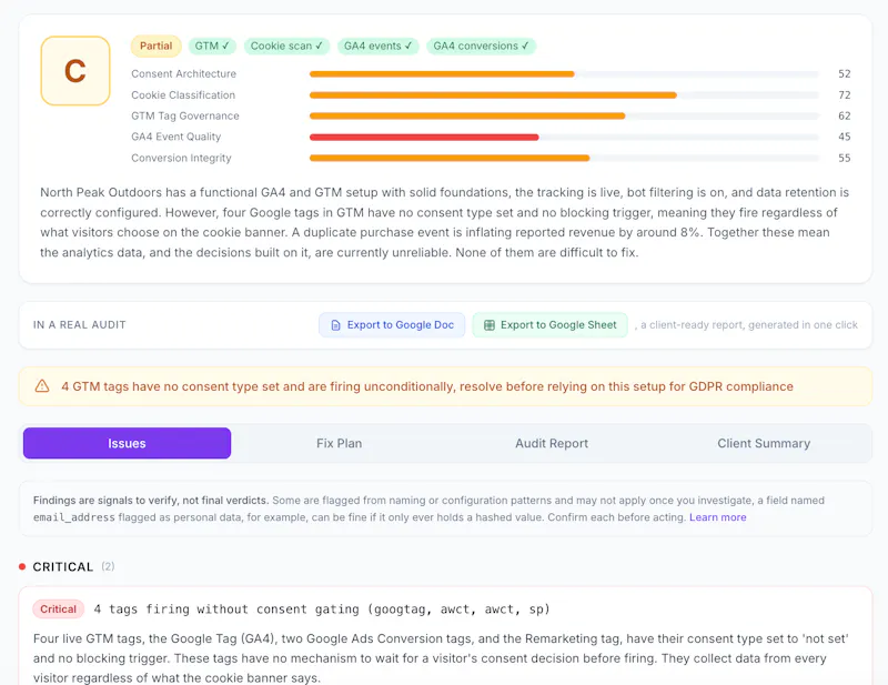 GA4 & GTM Audit Tool - Tracking Auditor screenshot 3