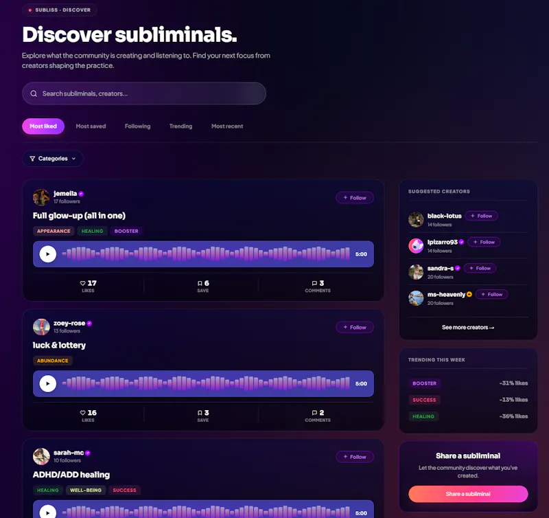 Subliss screenshot 3