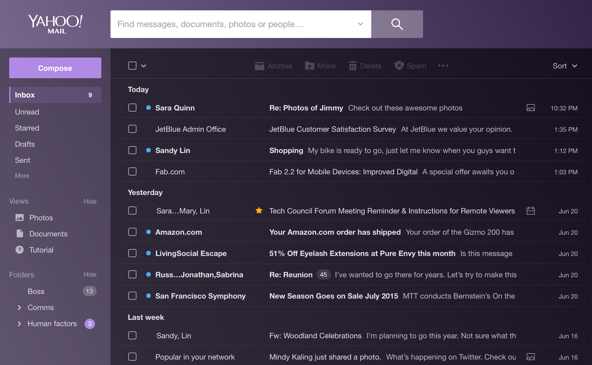 Yahoo Mail gallery image