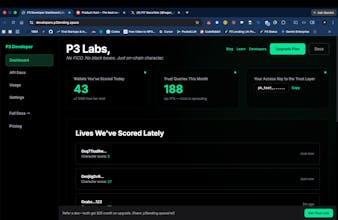 P3 Developer Dashboard gallery image