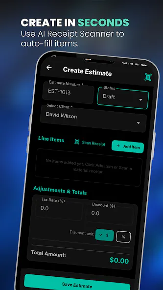 Invoice & Estimate Maker App screenshot