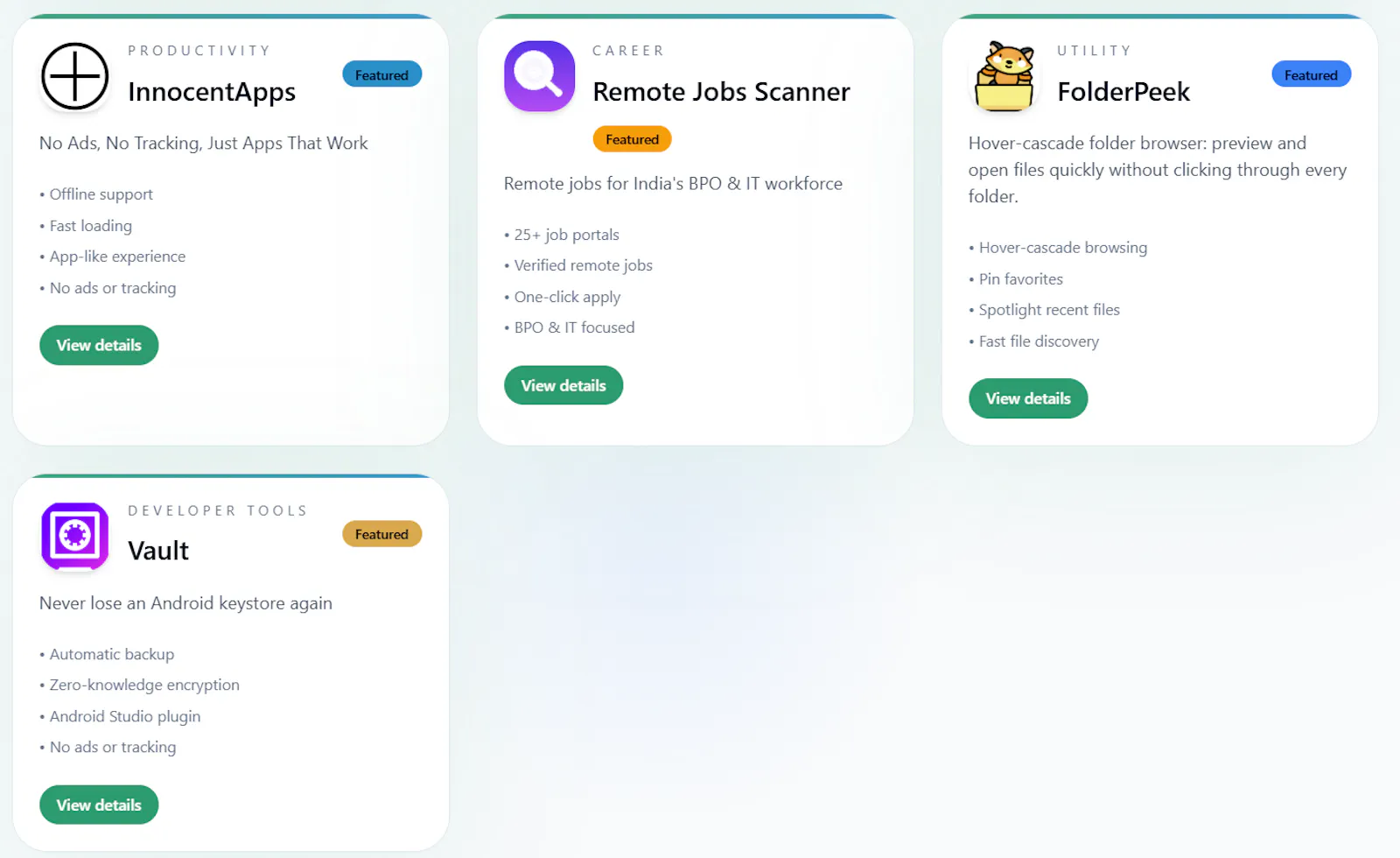 Innocent Apps screenshot 3